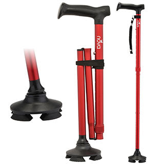Folding Quad Tip Cane by Nova