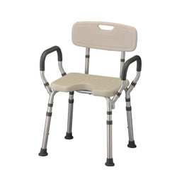 NOVA BATH SEAT WITH ARMS, BACK & U-SHAPED CUTOUT 9037