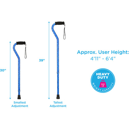 Heavy Duty Offset Tall Cane by Nova