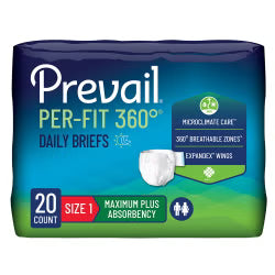 Prevail Per-Fit 360° Incontinence Briefs