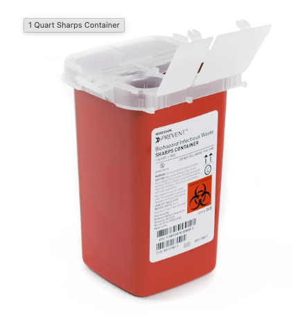 1 quart sharps container