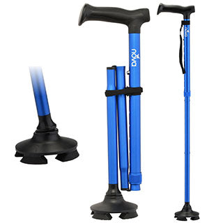 Folding Quad Tip Cane by Nova