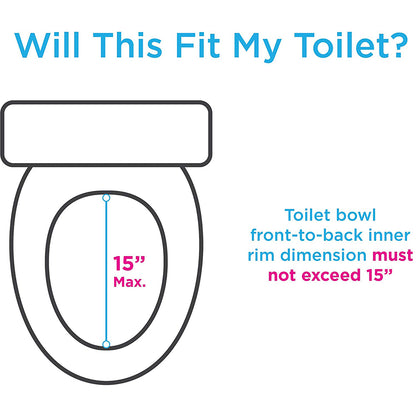 Large Raised Locking Toilet Seat  5" by Nova