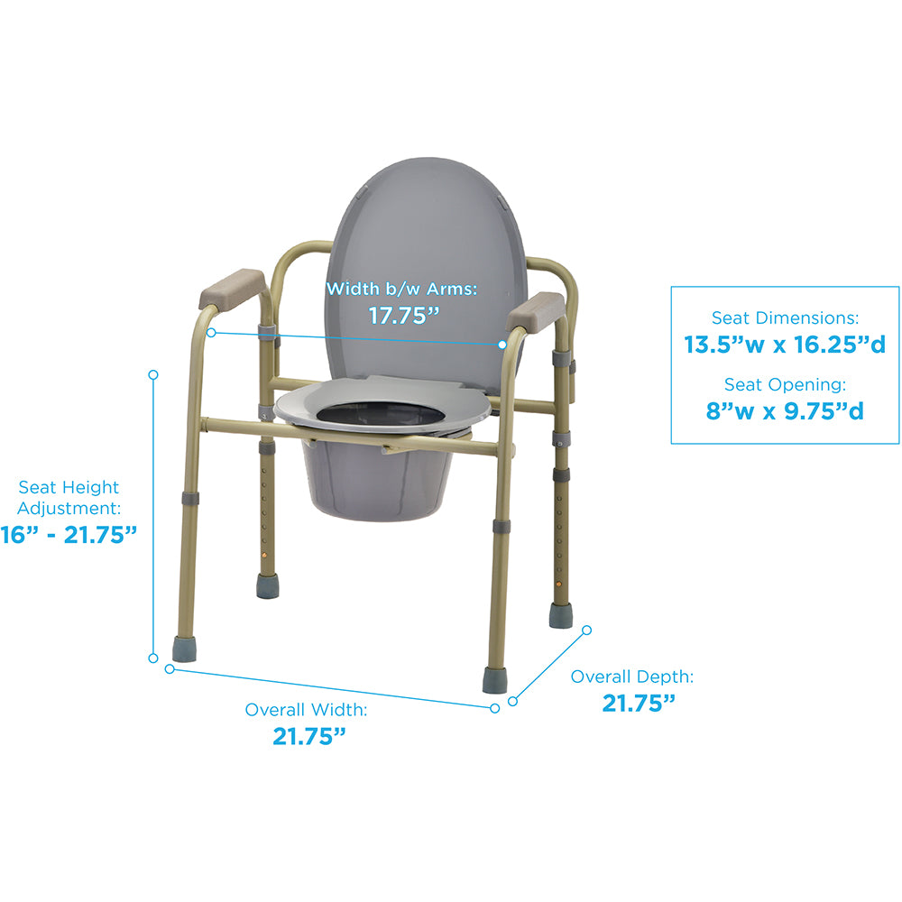 Folding Commode 3-in-1 by NOVA