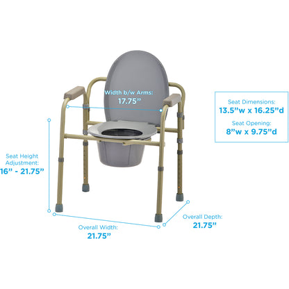 Folding Commode 3-in-1 by NOVA