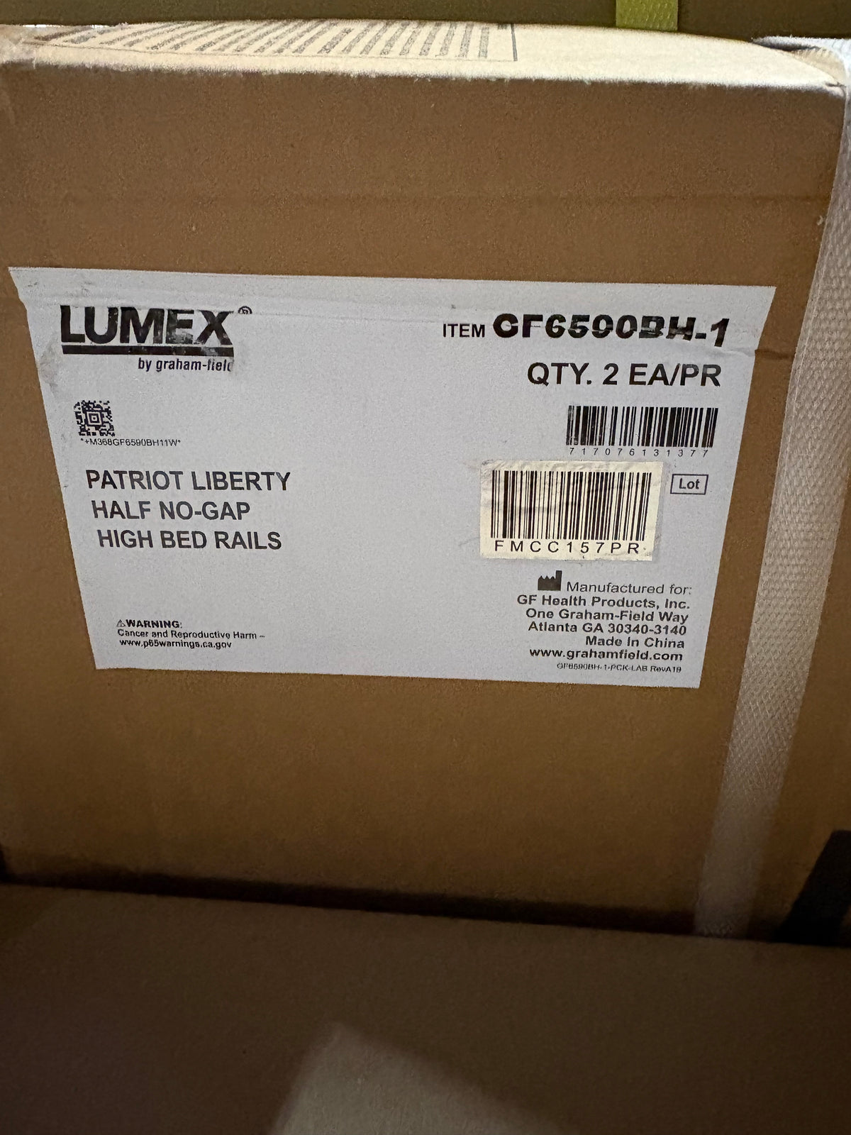Lumex Full Electric Hospital Bed Kit – Mattress & Guard Rails Included