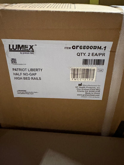 Lumex Full Electric Hospital Bed Kit – Mattress & Guard Rails Included