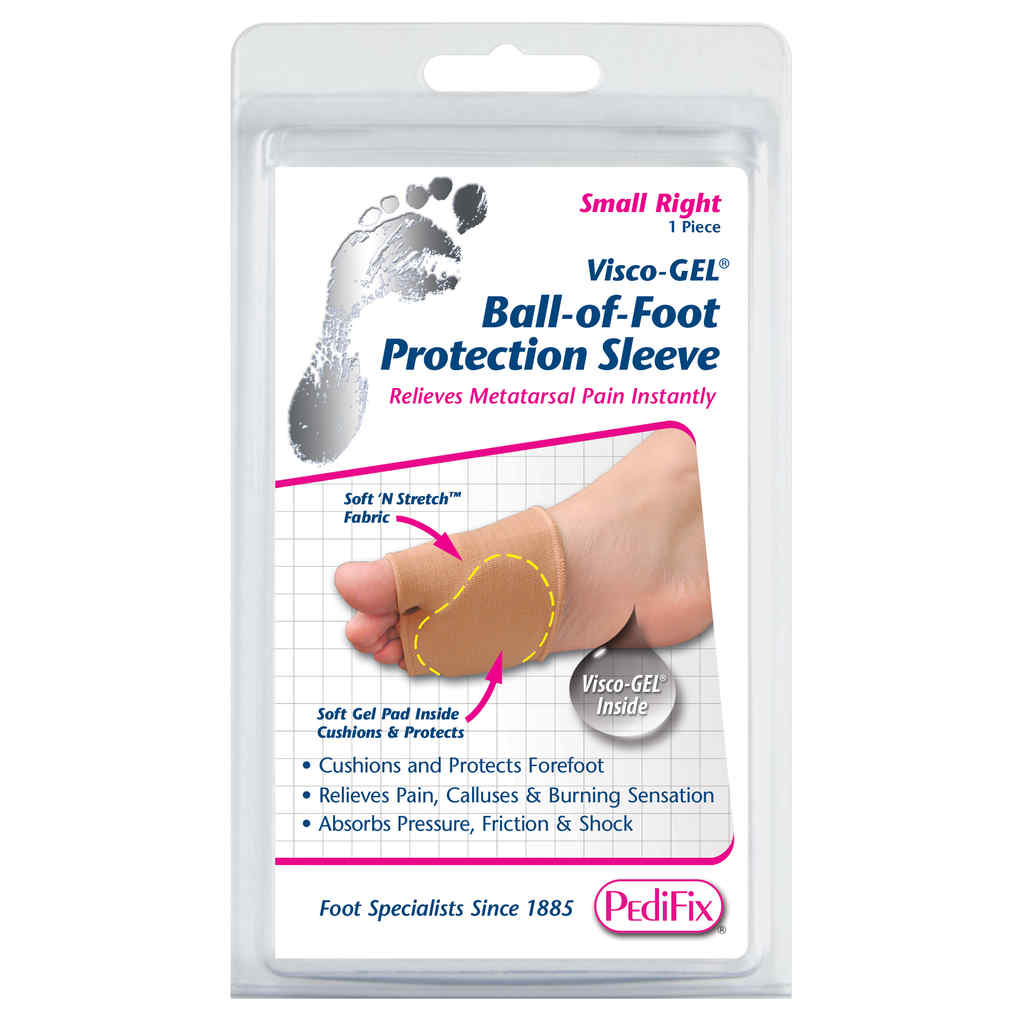 PEDIFIX VISCO-GEL BALL-OF-FOOT PROTECTION SLEEVE (LRGRIGHT)