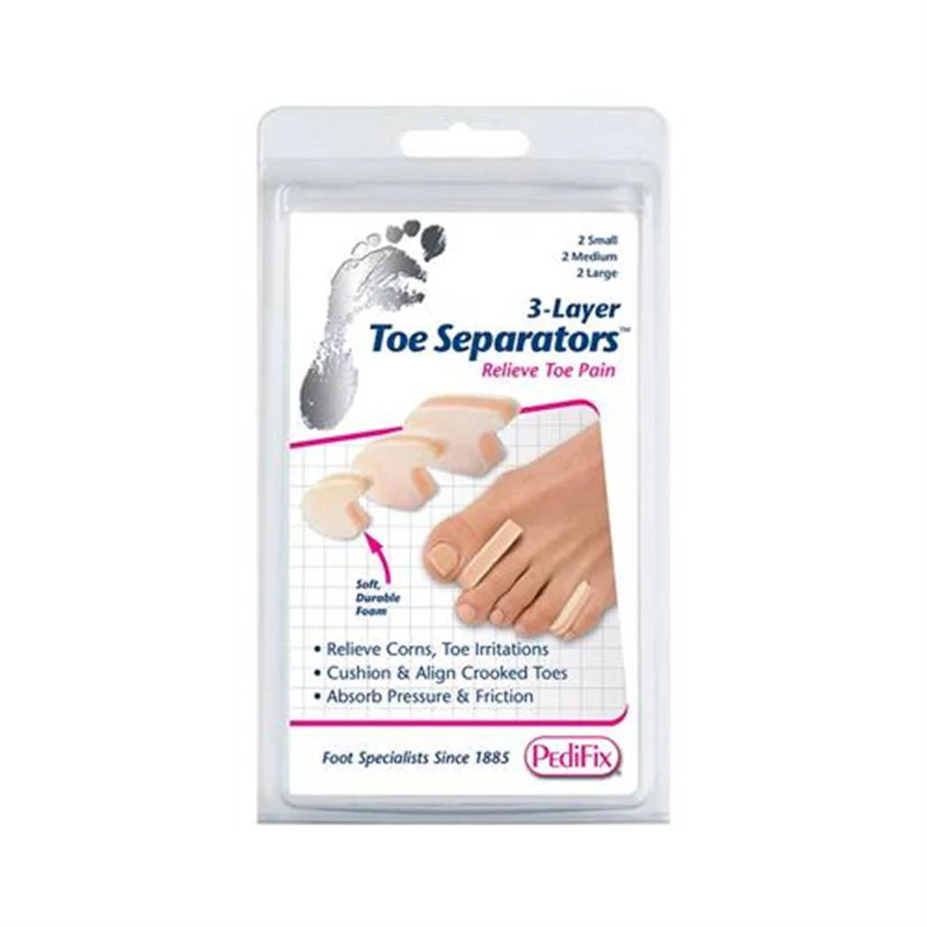 PEDIFIX 3-LAYER TOE SEPARATORS SM #P280-S