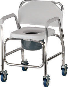 NOVA SHOWER COMMODE W/WHEELS 8800