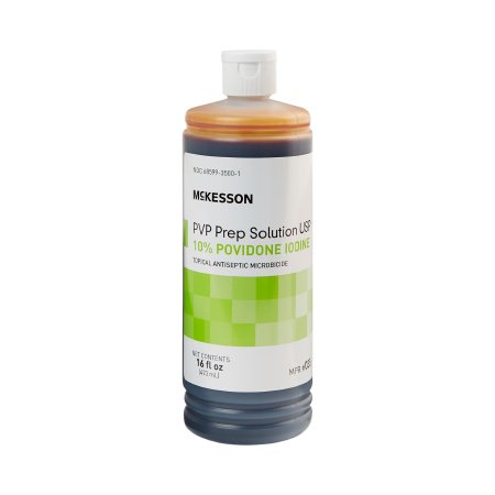 MCKESSON PVP PREP SOULUTION USO 10% POVIDONE IODINE 16 OZ #035