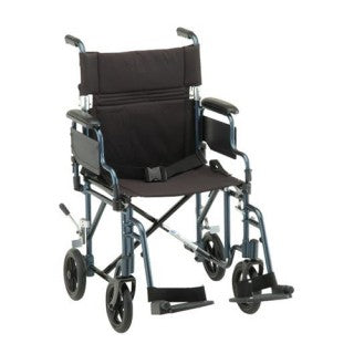 Nova 19 inch Lightweight Transport Chair with Detachable Armrests
