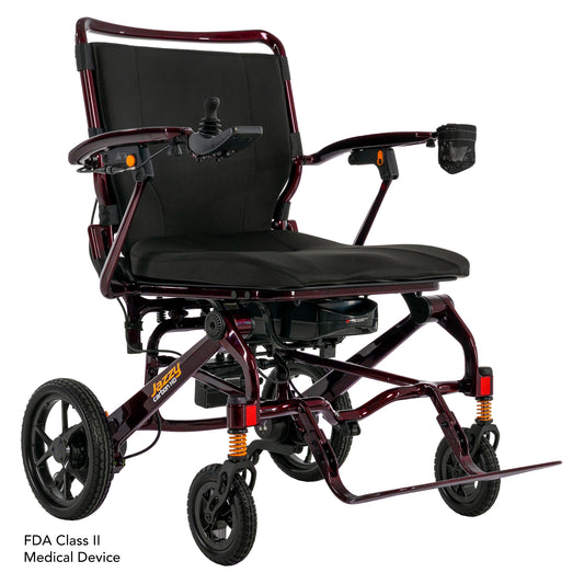 JAZZY CARBON HD POWERCHAIR (BLACK CHERRY)