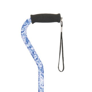 NOVA CANE OFFSET BLUE PORCELAIN