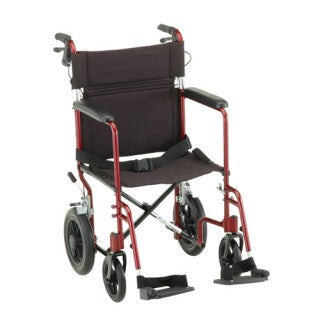TRANSPORT CHAIR LIGHTWEIGHT 20" W/ 12" REAR WHEELS NOVA #330