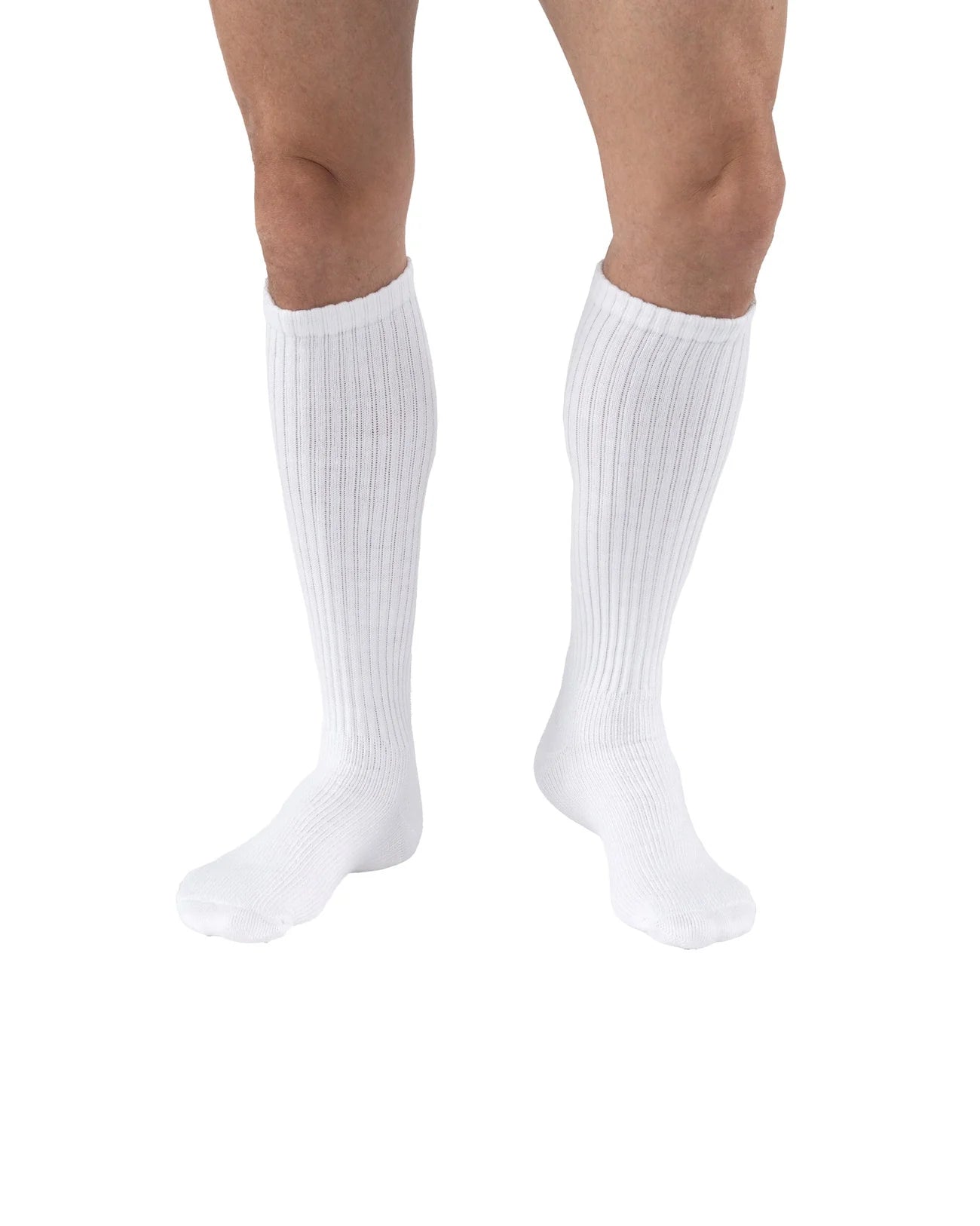 JOBST SENSIFOOT CREW CLOSED TOE WHITE LG