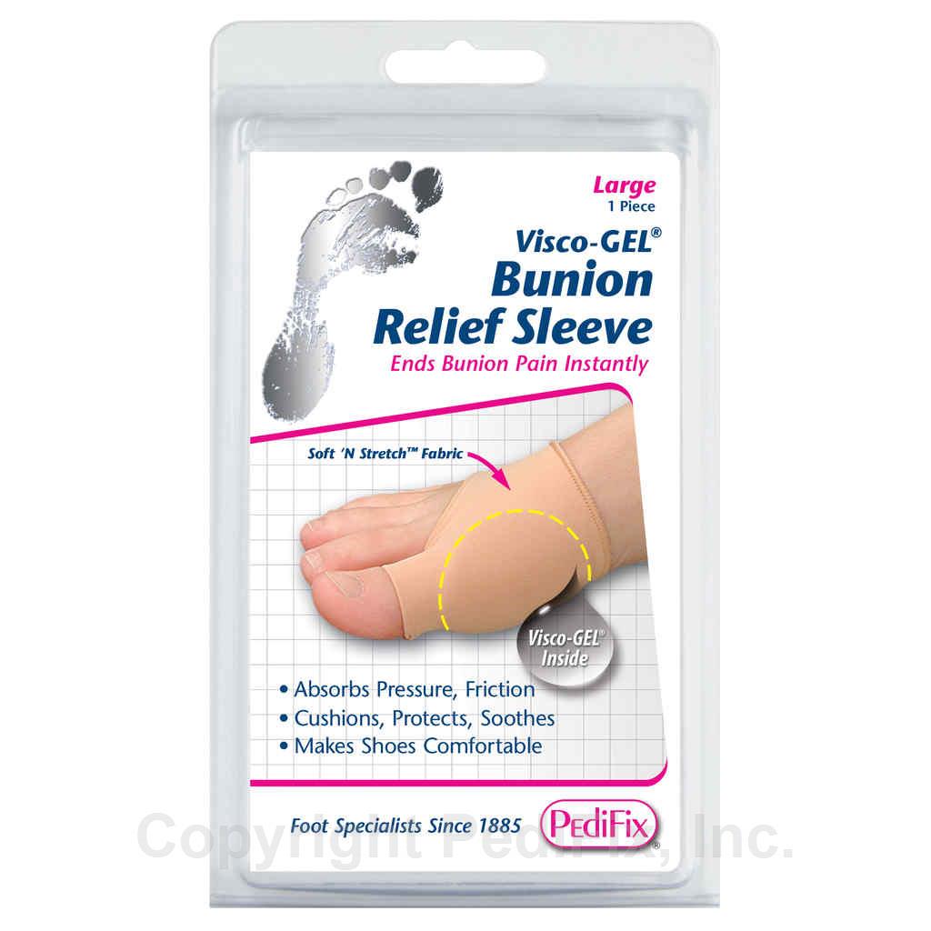 PEDIFIX VISCO-GEL BUNION RELIEF SLEEVE LRG
