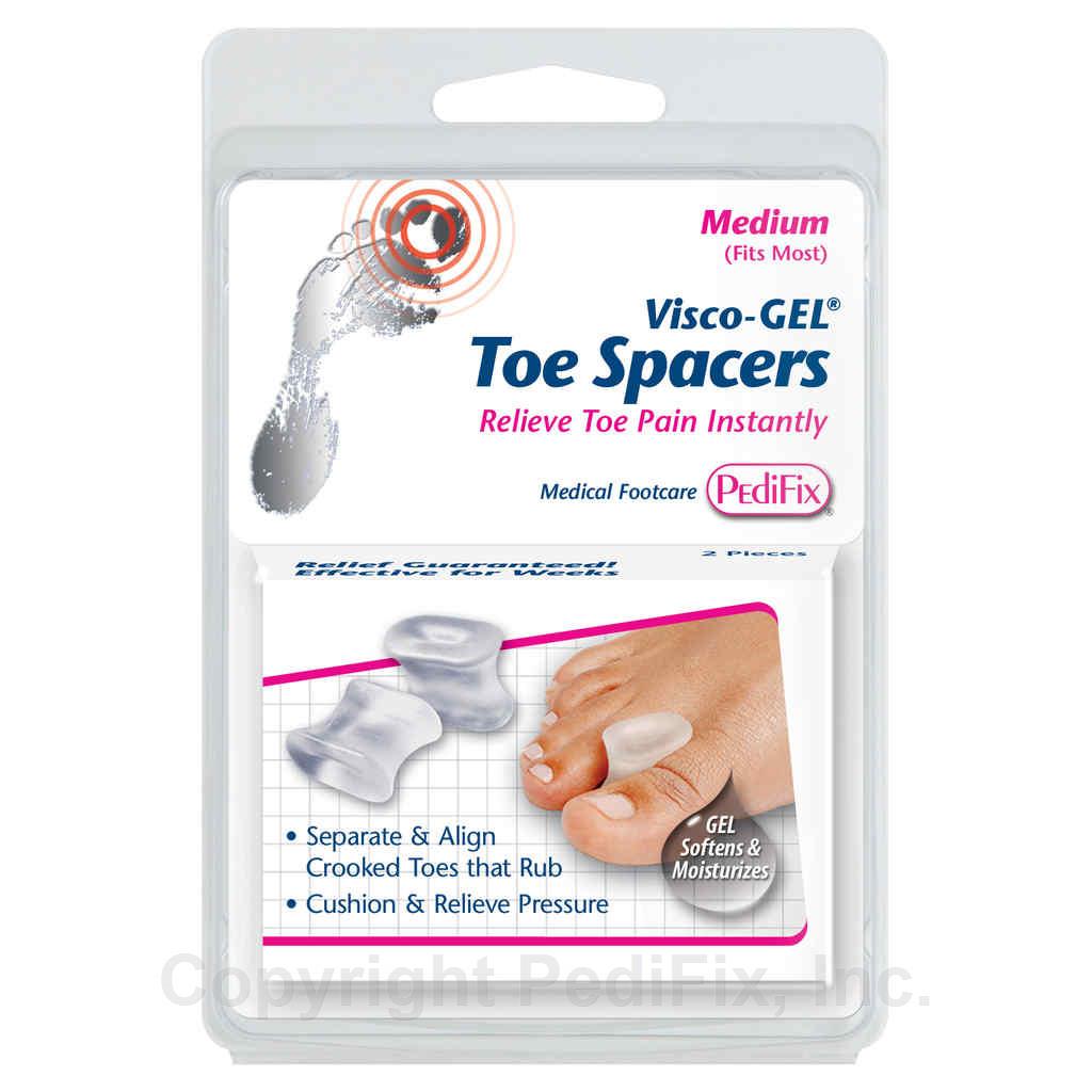 PEDIFIX VISCO-GEL TOE SPACERS MED