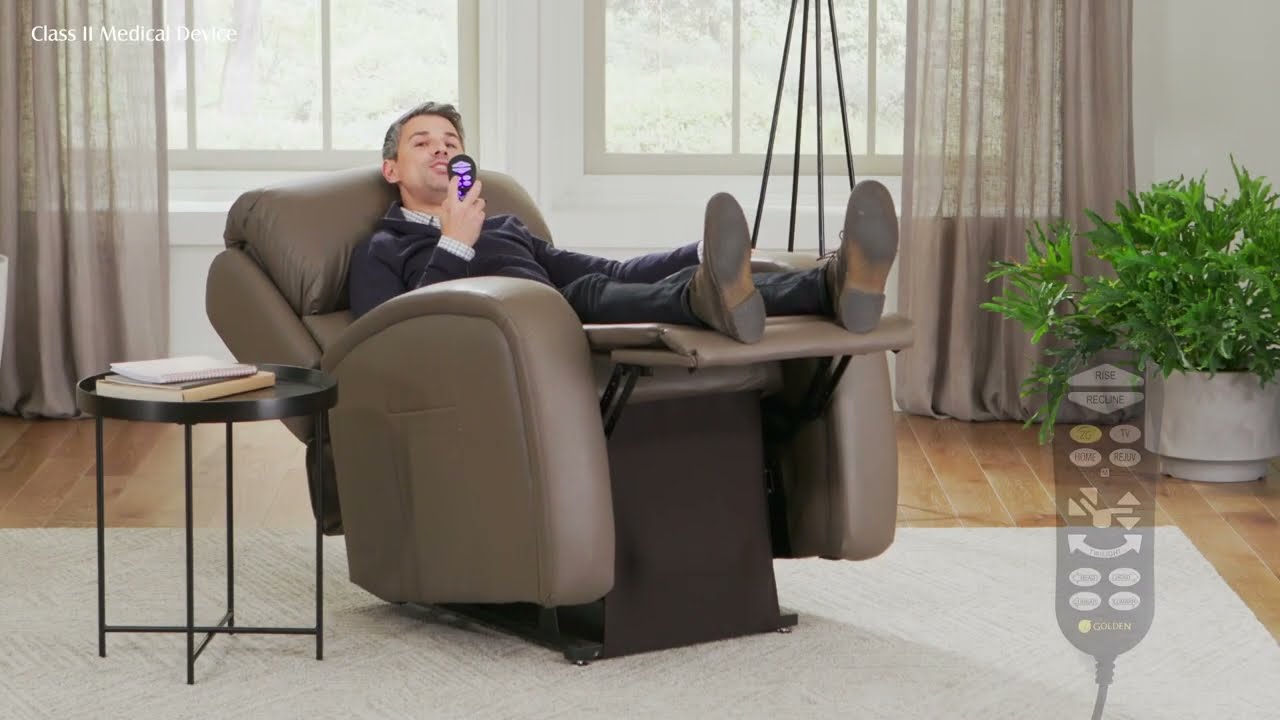 EZ Sleeper with Twilight, Power Lumbar & Headrest Lift Chair by Golden Technologies