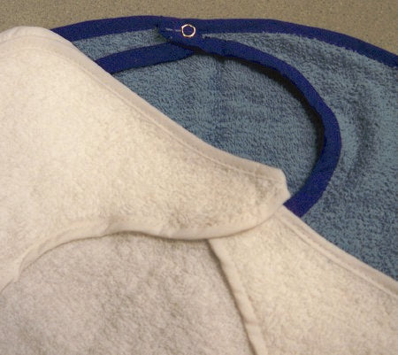 STD TEXTILE TERRY SNAP BIB BLUE #97110230