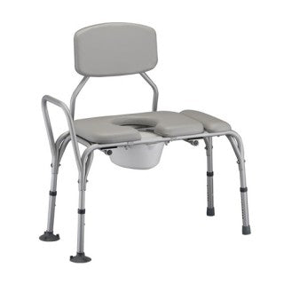 NOVA TRANSFER BENCH COMMODE PADDED 9073