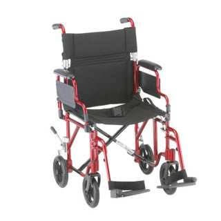 Nova 19 inch Lightweight Transport Chair with Detachable Armrests