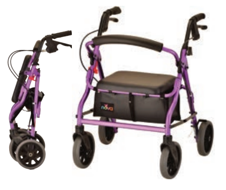 Zoom 18' Seat Rolling Walker by Nova