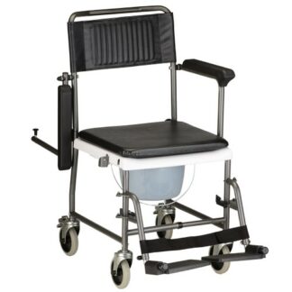 Nova Drop-Arm Transport Chair and Commode
