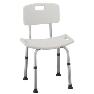 Nova Bath and Shower Seat with Back (Item may be on Back Order/Shipping  Delay) - McCann's Medical