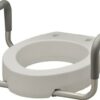Elongated Toilet Seat Riser with Arms (ITEM # 8343-R) – State Medical  Equipment