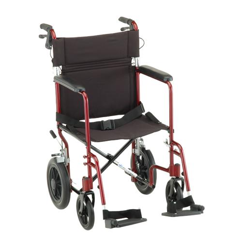 Nova 20" Lightweight Transport Chair With 12" Rear Wheels