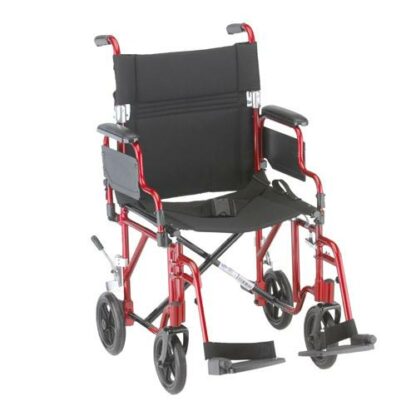 Nova 19" Lightweight Transport Chair with Detachable Armrests